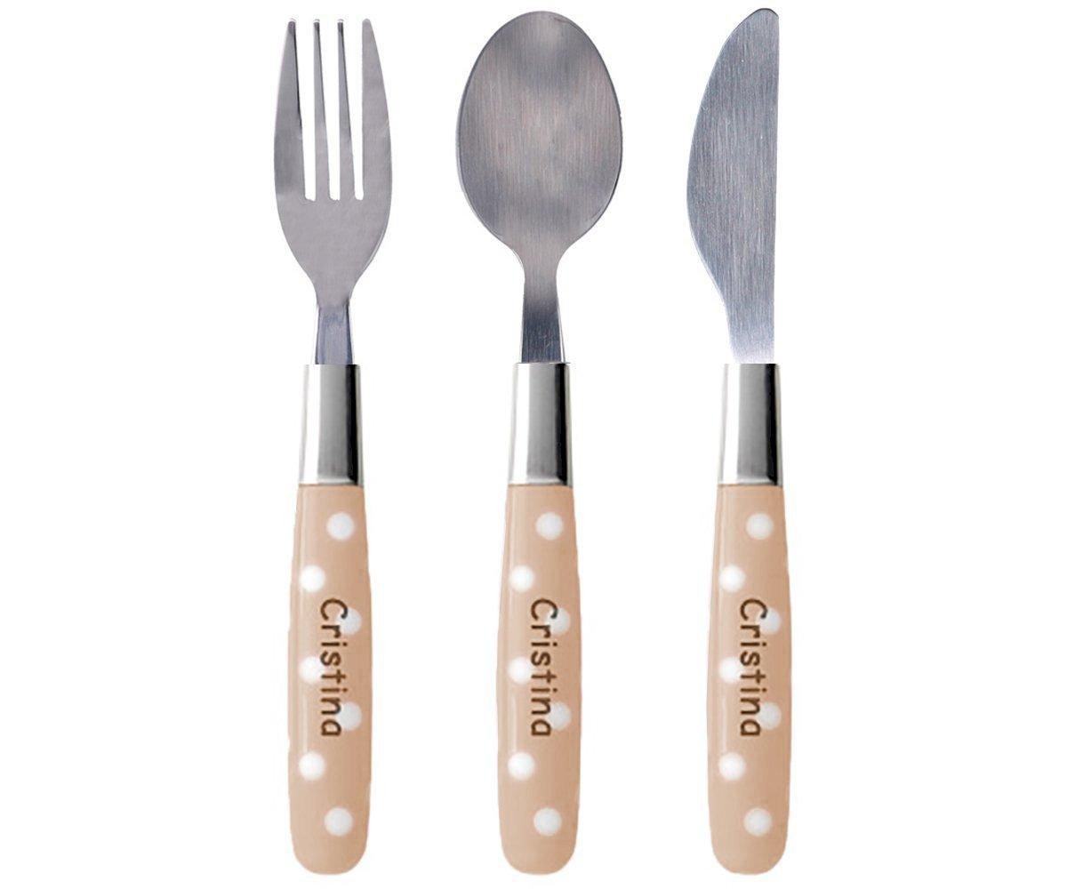 Pack Posate Personalizzate Pois - Colori Vari - Fili e Stelle