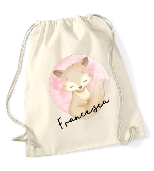 Sacca Sport in Cotone Organico - Personalizzabile con disegno