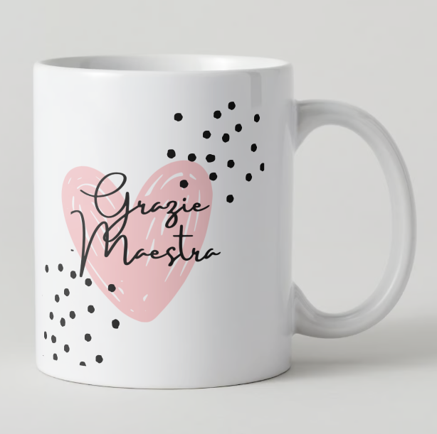 Tazza Mug in ceramica 350 ml "Regalo maestra" - Scegli la grafica