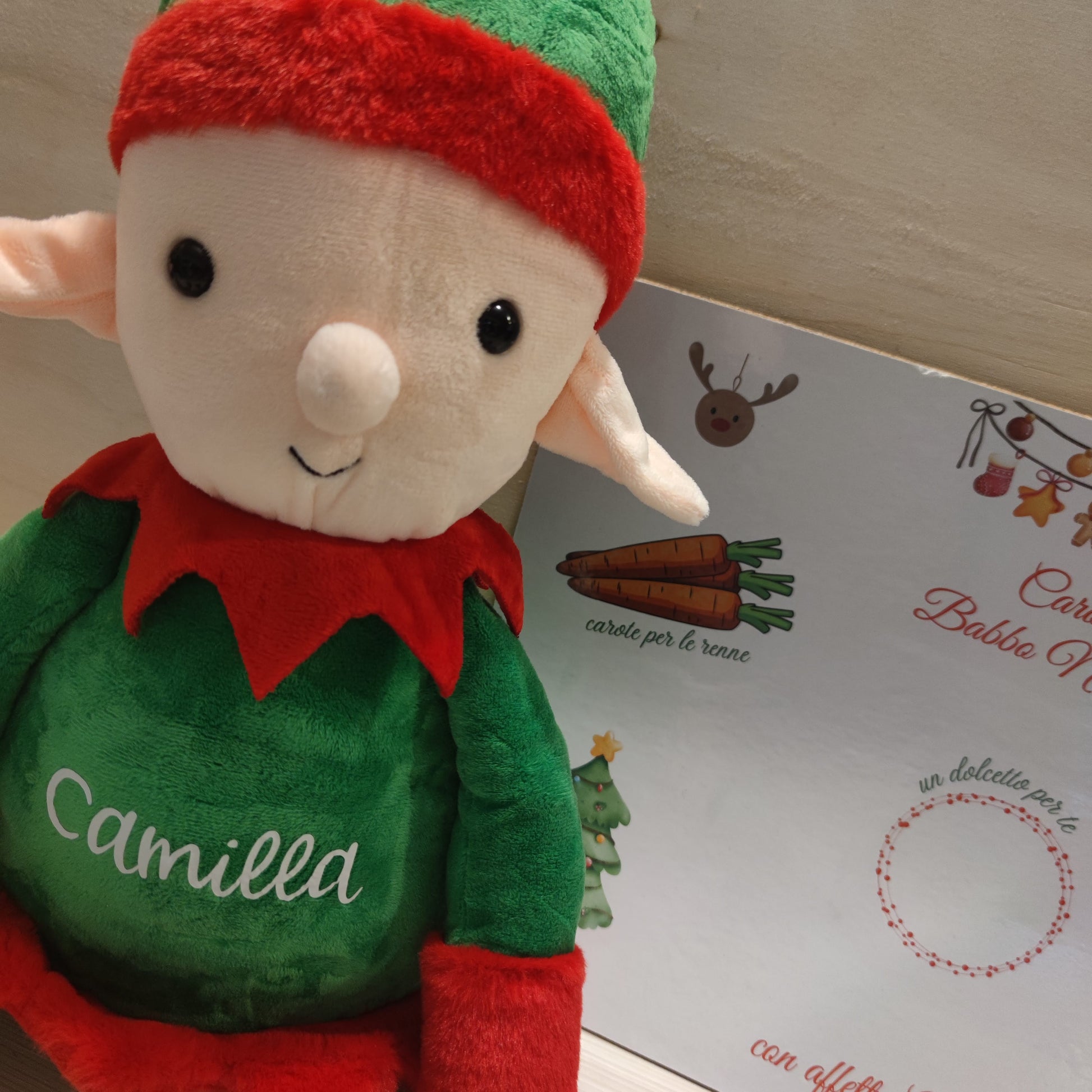 Peluche Elfo Personalizzabile - Fili e Stelle