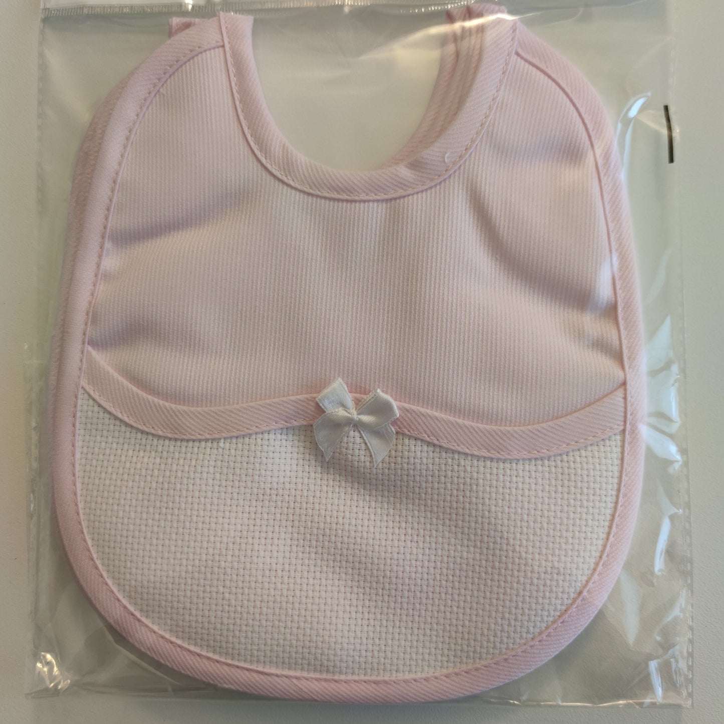 Bavaglia Piquet Millerighe con Inserto in Tela Aida Personalizzato con il Nome - Colori Vari - Fili e Stelle