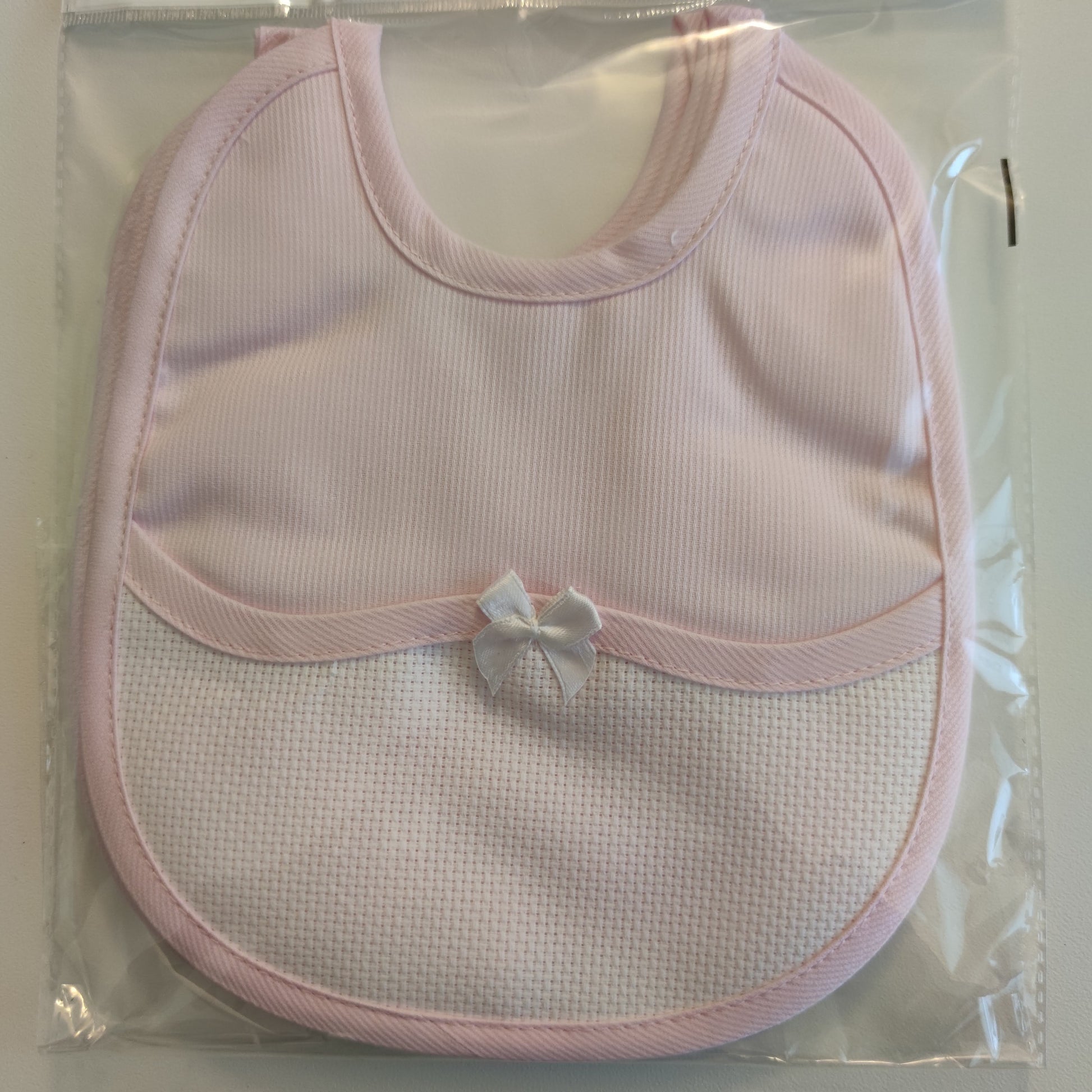 Bavaglia Piquet Millerighe con Inserto in Tela Aida Personalizzato con il Nome - Colori Vari - Fili e Stelle