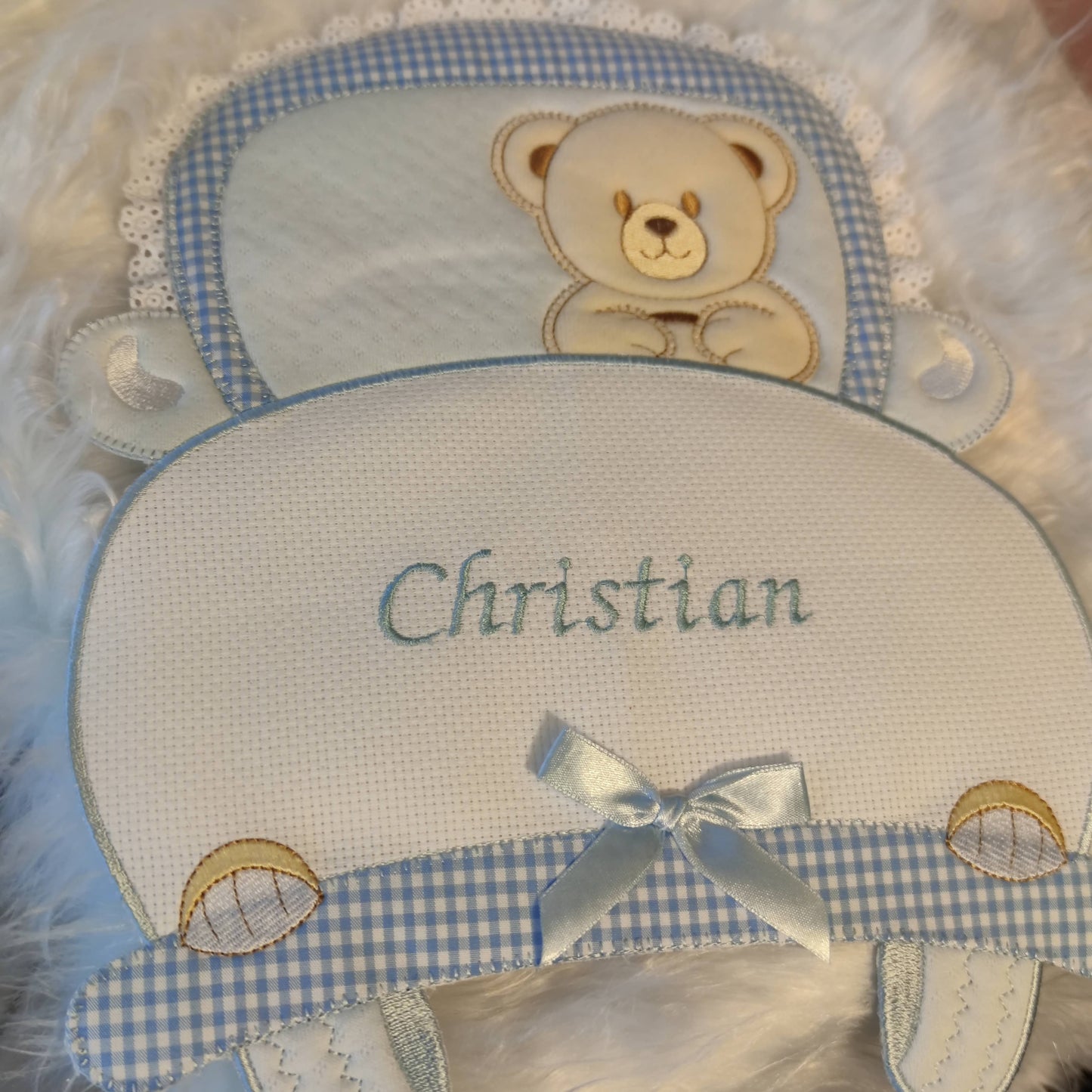 Fiocco Nascita Macchinina - Personalizzato con Nome - Fili e Stelle