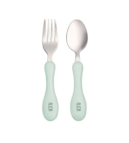 Set Posate Forchetta e Cucchiaio Personalizzate - Colori Vari - Fili e Stelle
