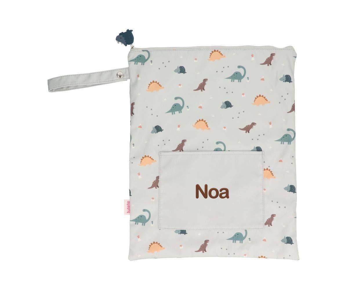 Borsa Sacca Cambio Impermeabile Grande Dinos World Personalizzabile con il Nome - Fili e Stelle