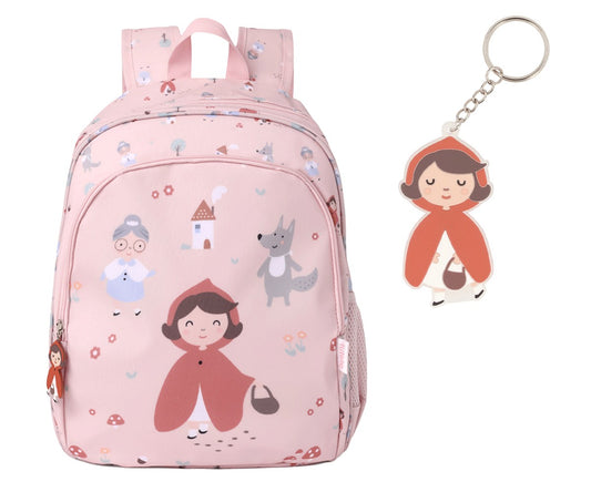 Zainetto Medio Tutete Little Red + Portachiavi Personalizzabile