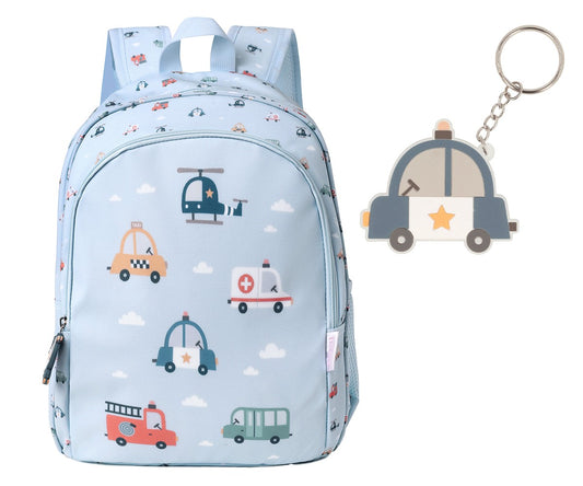 Zainetto Medio Tutete City Cars + Portachiavi Personalizzabile