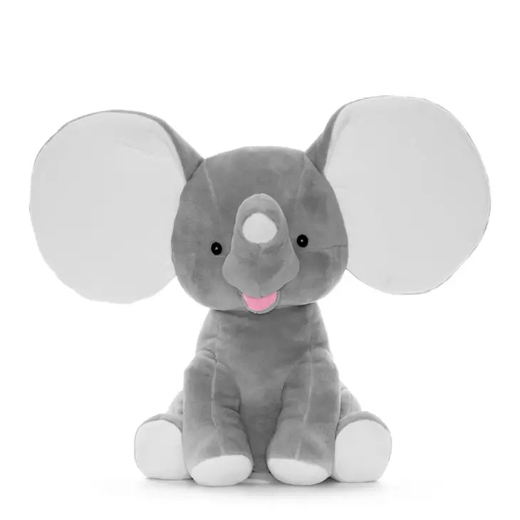 Peluche Elefante Dumbo Grigio Personalizzabile - Fili e Stelle