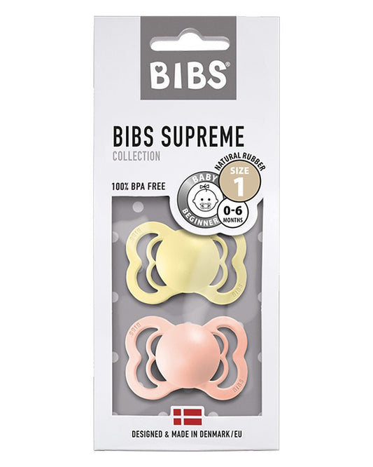 Set di 2 Ciucci Bibs Supreme - Gomma Naturale - Colori Vari - Fili e Stelle