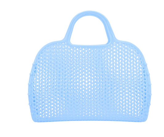 Borsa Plastica Retro Vintage Serenity Blue
