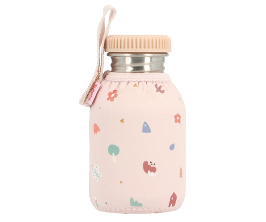 Borraccia Acciaio Fodera Geometric Nature 350ml - Personalizzabile