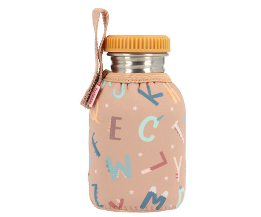 Borraccia Acciaio Fodera Funny Letters 350ml - Personalizzabile