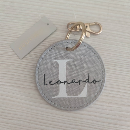 Portachiavi Personalizzato - Tondo - Colori Vari - Fili e Stelle