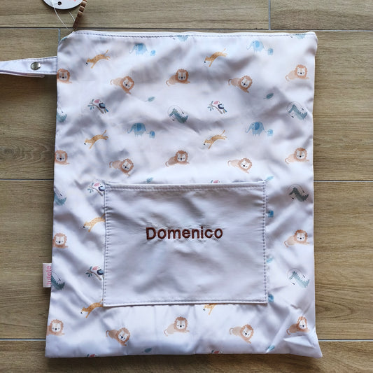 Sacca Cambio Impermeabile Savannah Personalizzata con nome DOMENICO