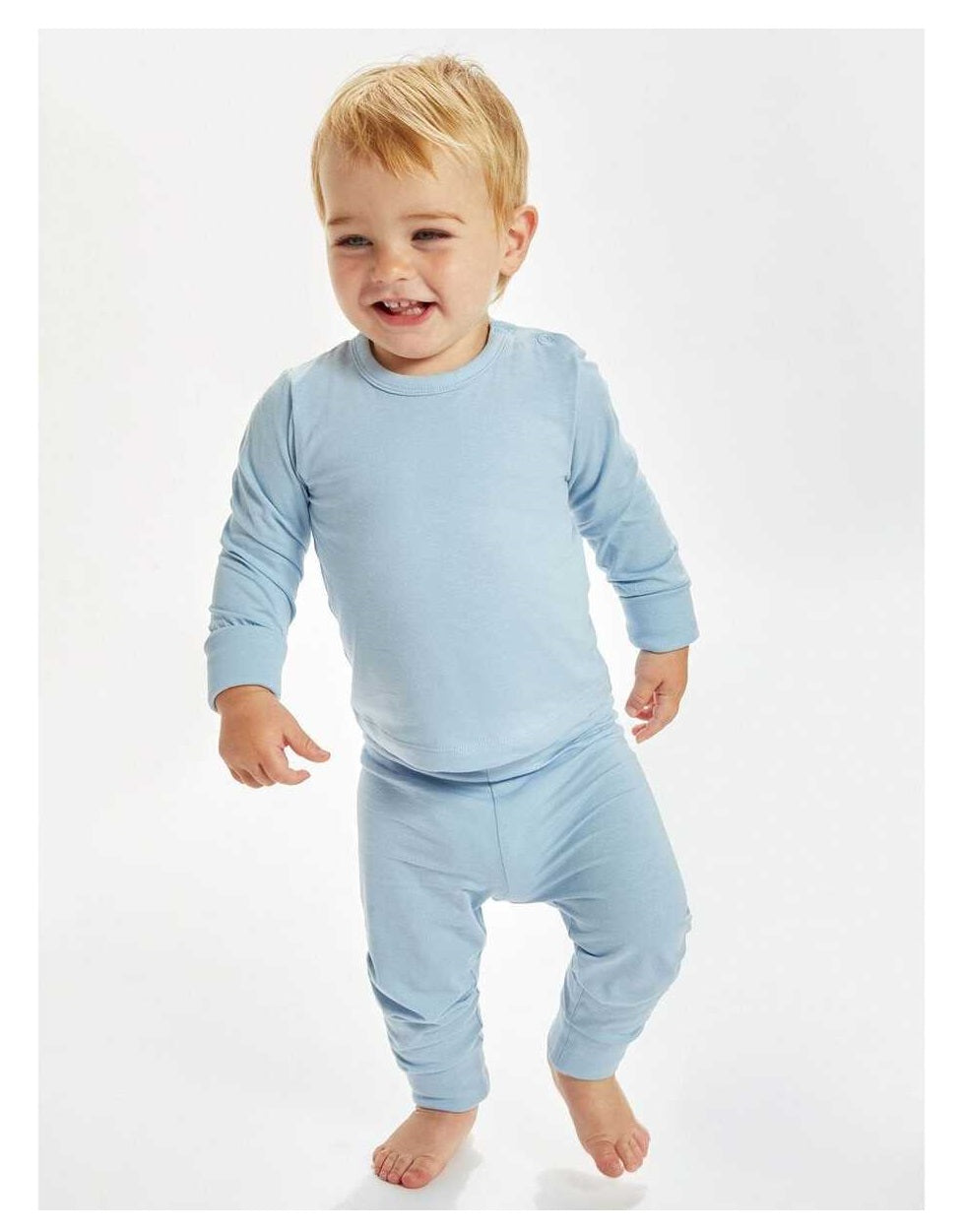 Pigiama Bimbo Cotone Azzurro - Personalizzabile - Fili e Stelle