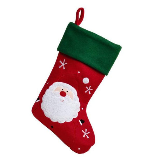 Calza della Befana Babbo Rosso e Verde - Personalizzata con nome