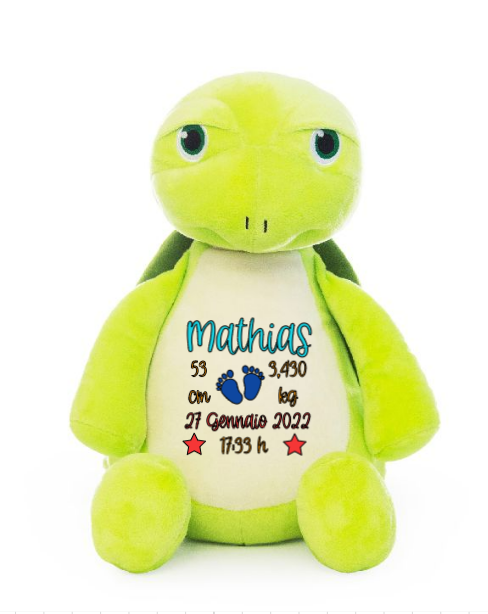 Peluche Tartaruga Personalizzabile - Fili e Stelle