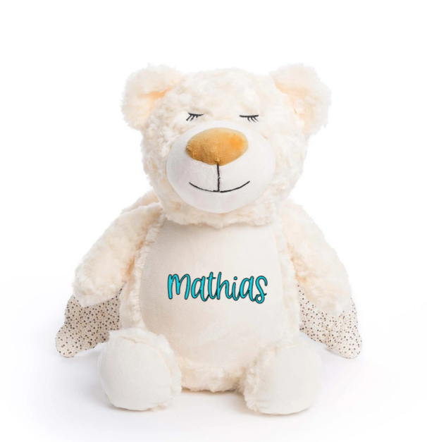 Peluche Orso Angelo Custode Personalizzabile - Fili e Stelle