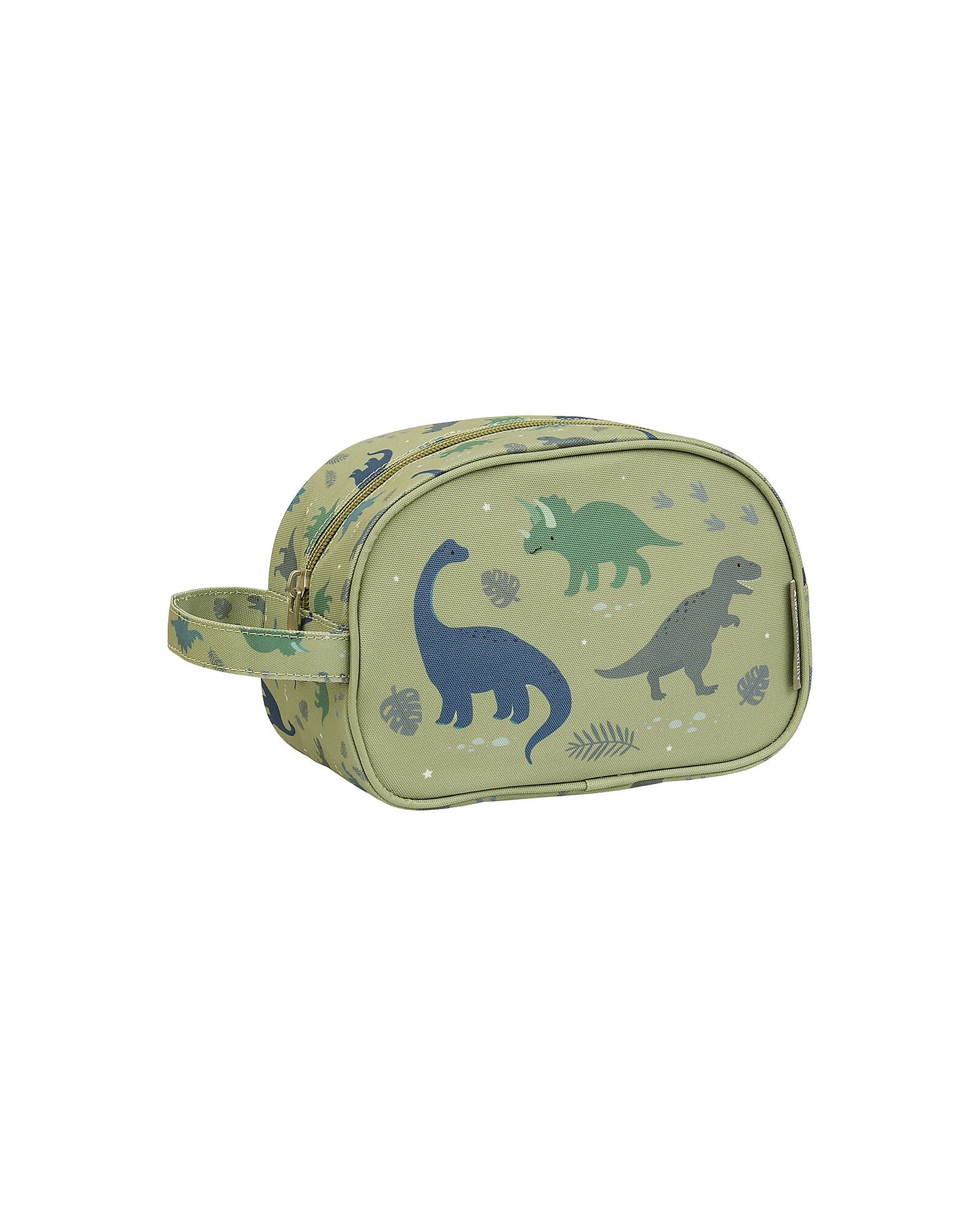 Beauty Case - Dinosauri - 20.5 x 14 x 9.5 cm - Personalizzabile con Nome - Fili e Stelle