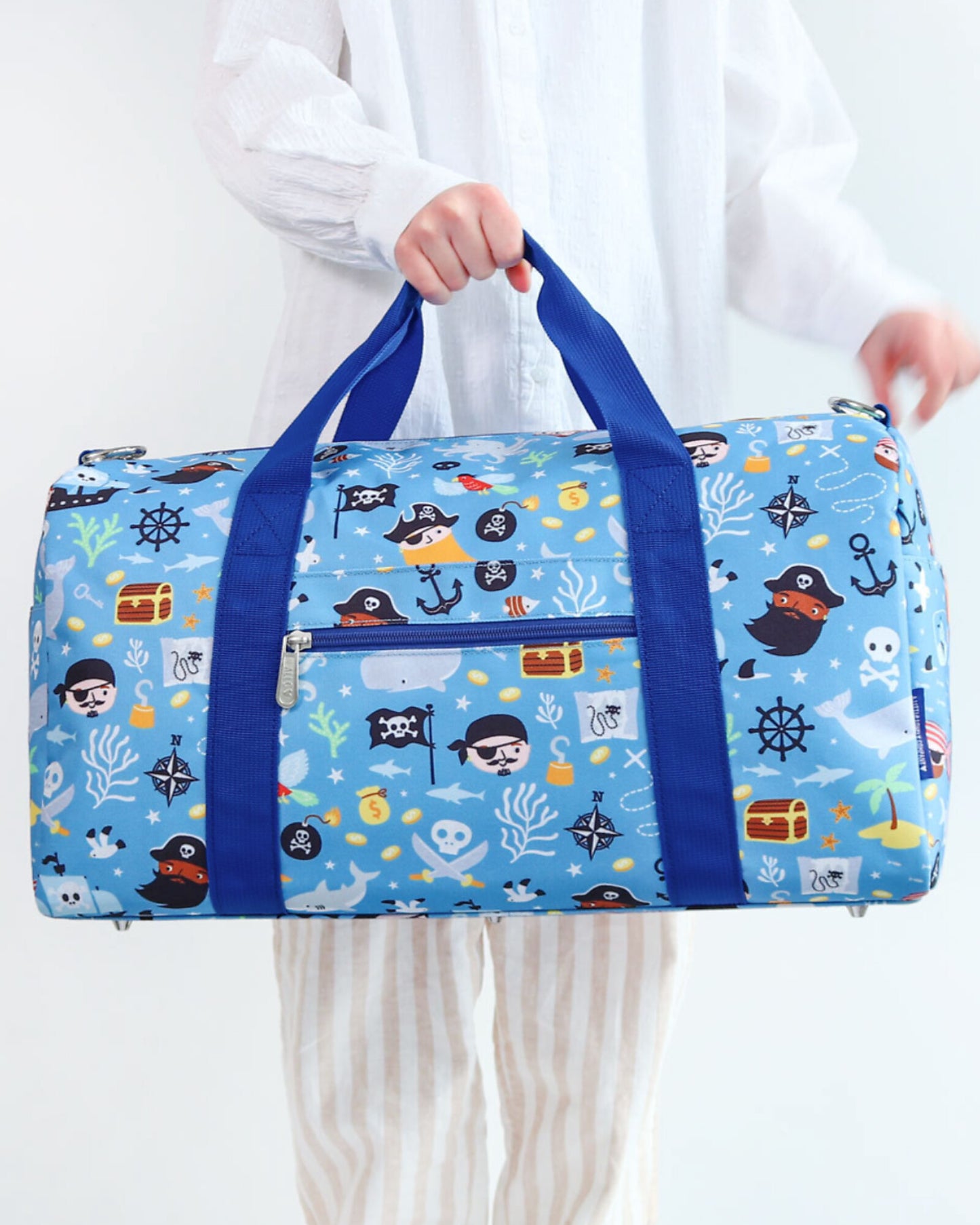 Borsa da Viaggio - Pirati - Dimensione Cabina 45x25x22.5cm - Personalizzabile con Nome
