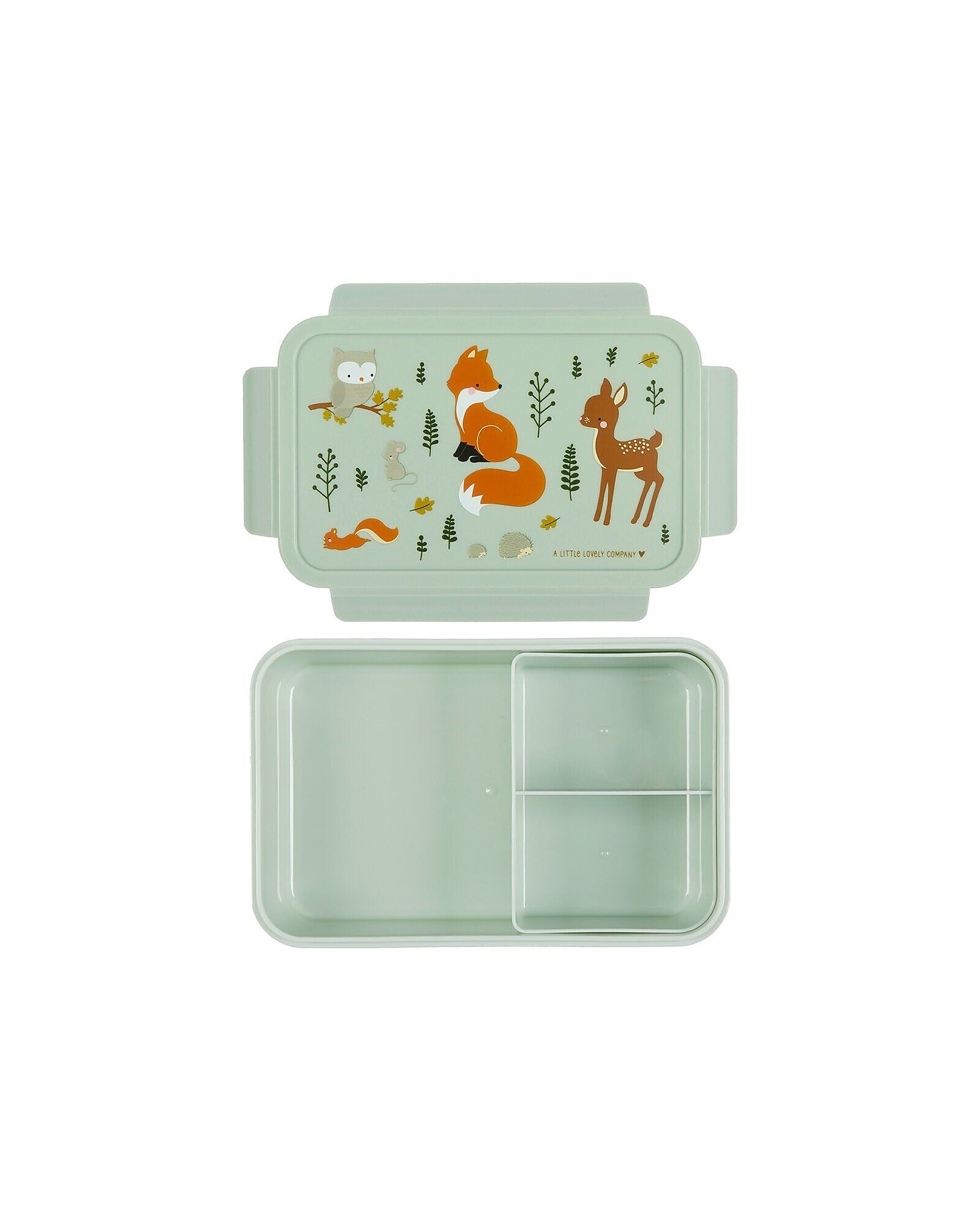 Porta Pranzo Bento - Amici della Foresta - con Scomparti Estraibili - Personalizzabile - Fili e Stelle