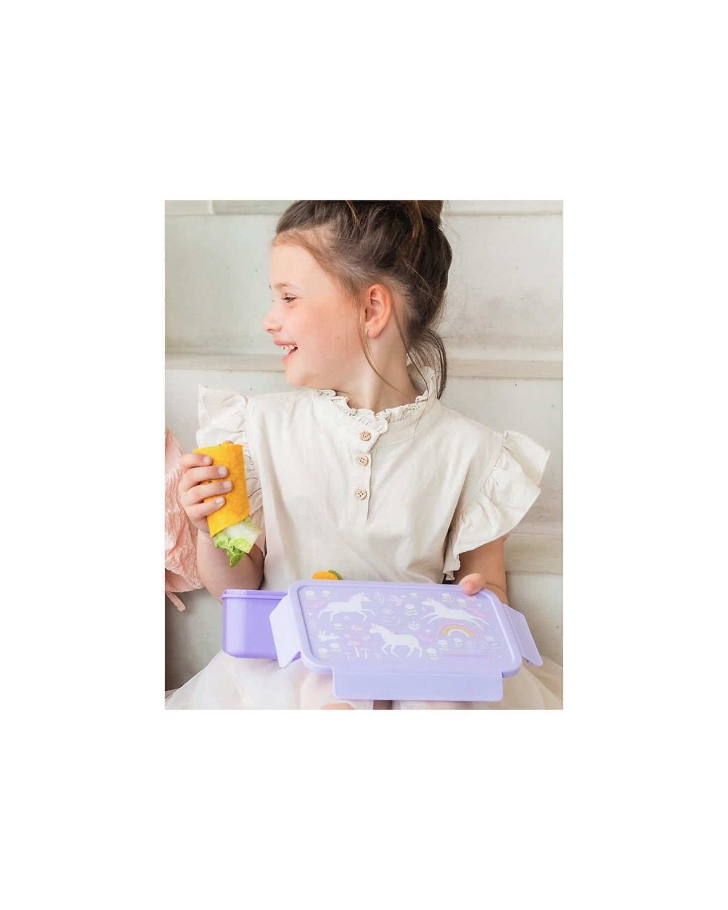 Porta Pranzo Bento - Unicorn Dreams - Scomparti Estraibili - Personalizzabile con nome