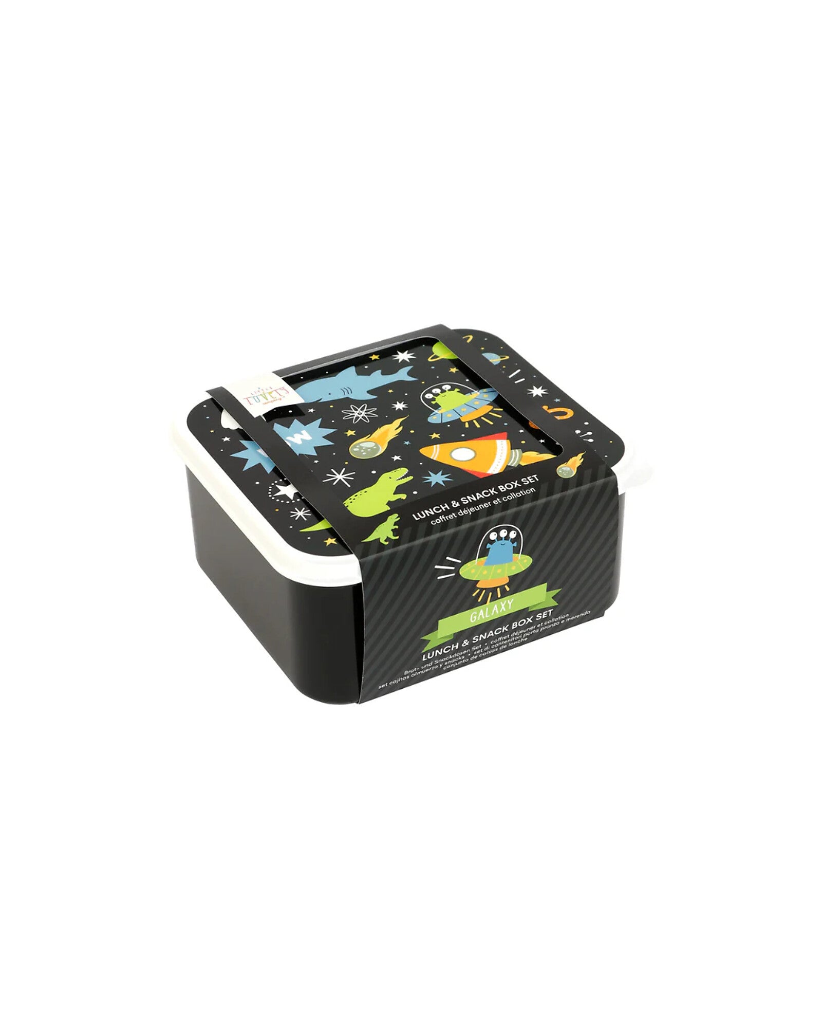 Set di Contenitori Porta Merenda - Galaxy - Personalizzabili con Nome - Fili e Stelle
