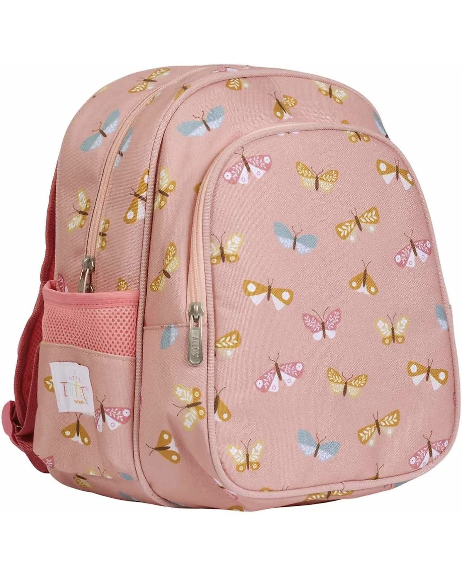 Zainetto Grande con Tasca Termica - Farfalle - 27x32x19 cm - Personalizzabile - Fili e Stelle