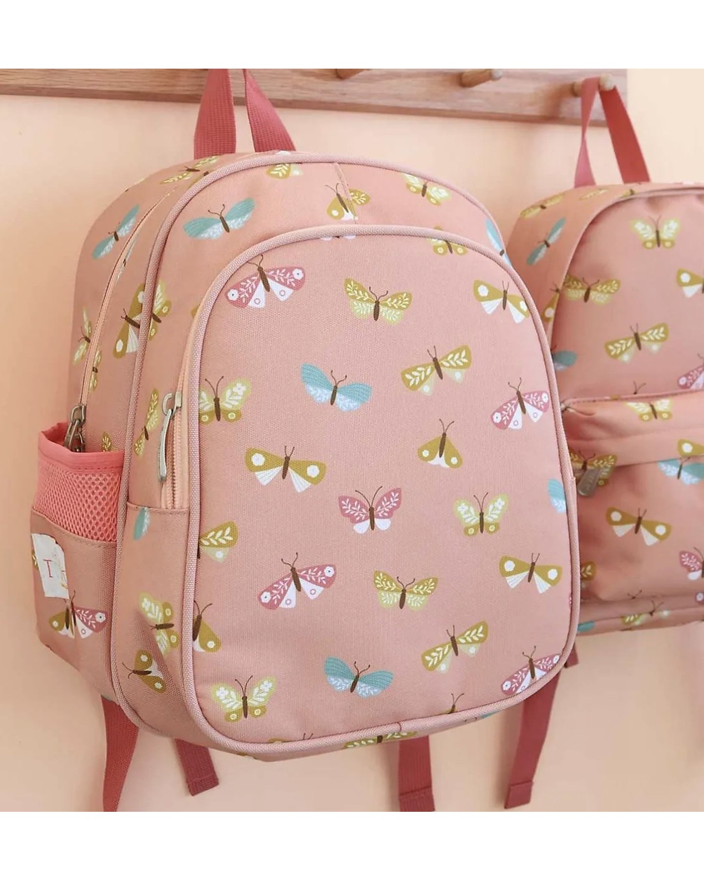 Zainetto Grande con Tasca Termica - Farfalle - 27x32x19 cm - Personalizzabile - Fili e Stelle