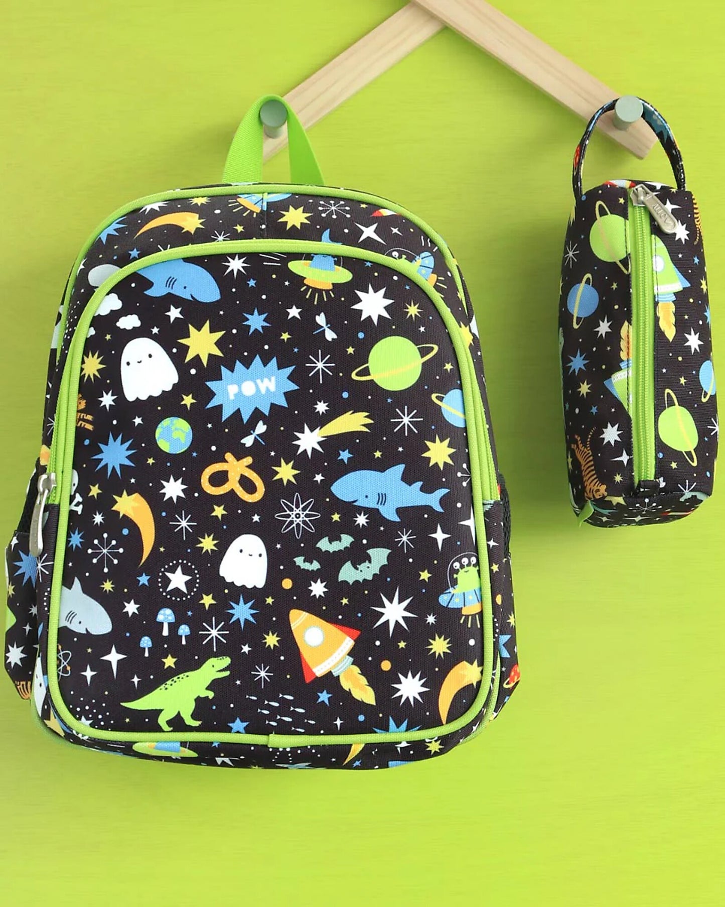 Zainetto Grande con Tasca Termica - Galaxy - 27x32x19 cm - Mantiene cibi e bevande freschi! - Personalizzabile - Fili e Stelle