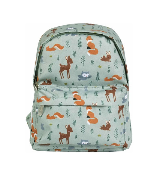 Zainetto Piccolo Amici della Foresta - 23,5x30x10 cm - Personalizzabile con il nome - Fili e Stelle