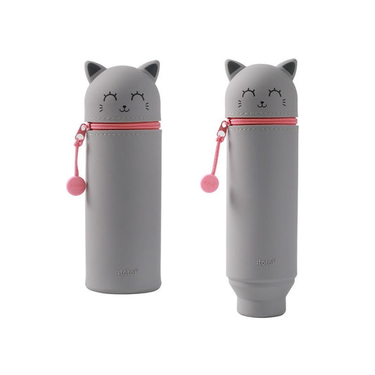 Astuccio Silicone Tubo - Grey Cat - Fili e Stelle