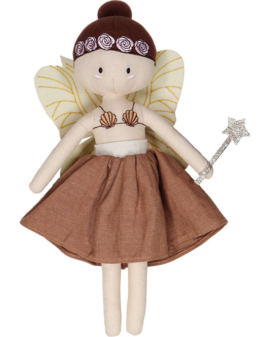 Bambola Fleur la Fata - 100% Cotone - Personalizzabile con nome - Fili e Stelle