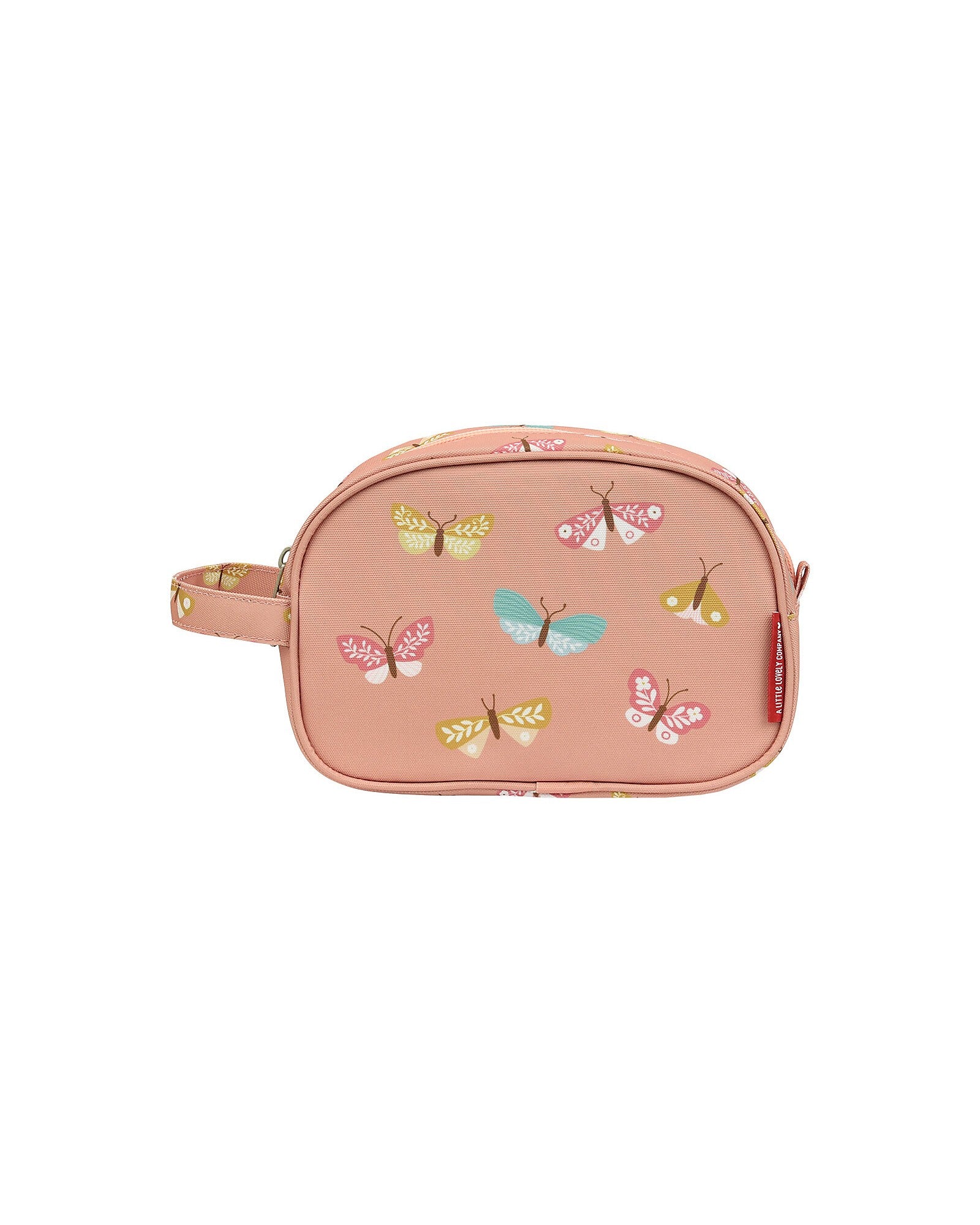 Beauty Case - Farfalle - 20.5 x 14 x 9.5 cm - Personalizzabile con Nome - Fili e Stelle
