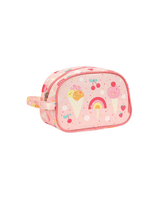 Beauty Case - Gelati - 20.5 x 14 x 9.5 cm - Personalizzabile con Nome - Fili e Stelle
