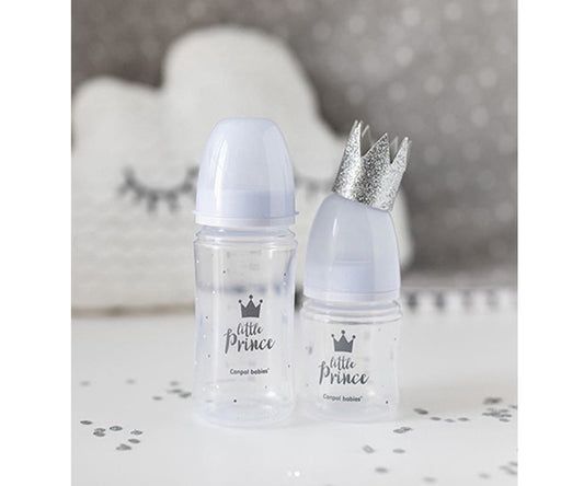 Biberon Anticolica Royal Baby 120ml - Azzurro - Fili e Stelle