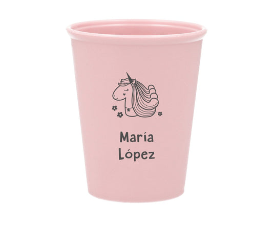 Bicchiere Magical Unicorn Personalizzato - Diversi Colori - Fili e Stelle