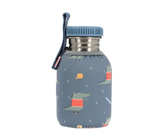 Borraccia Acciaio Fodera Croc 350ml - Personalizzabile - Fili e Stelle
