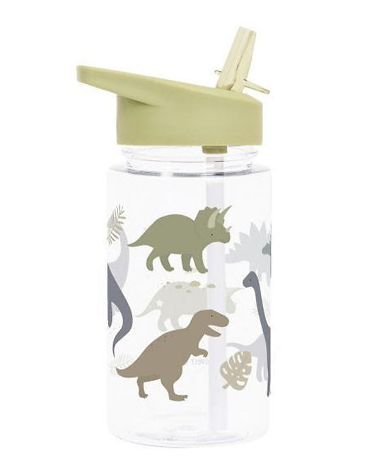 Borraccia con Cannuccia 450 ml - Dinosauri - Senza BPA - Fili e Stelle