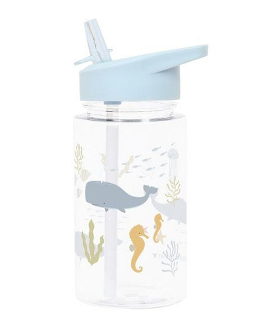 Borraccia con Cannuccia 450 ml - Oceano - Senza BPA - Fili e Stelle
