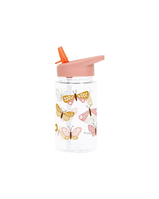 Borraccia con Cannuccia 450 ml - Farfalle - Senza BPA - Fili e Stelle