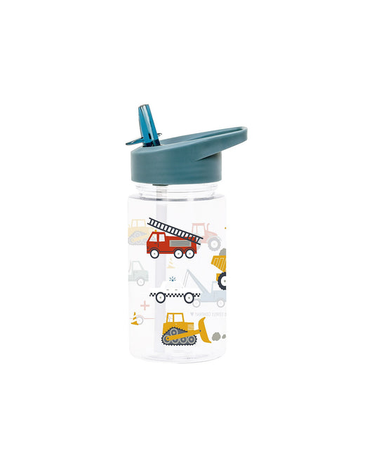 Borraccia con Cannuccia 450 ml - Veicoli - Senza BPA! - Fili e Stelle