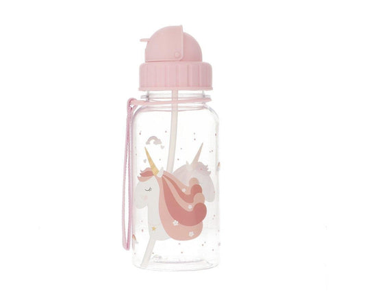 Borraccia Plastica Magical Unicorn Personalizzabile - Fili e Stelle