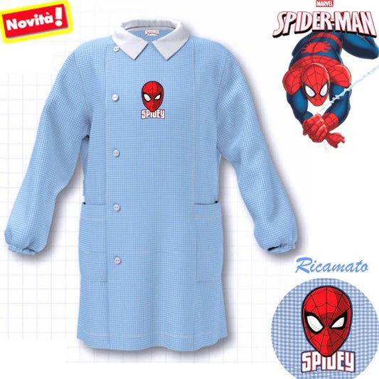Grembiule Asilo Spiderman - Personalizzato con Nome - Fili e Stelle