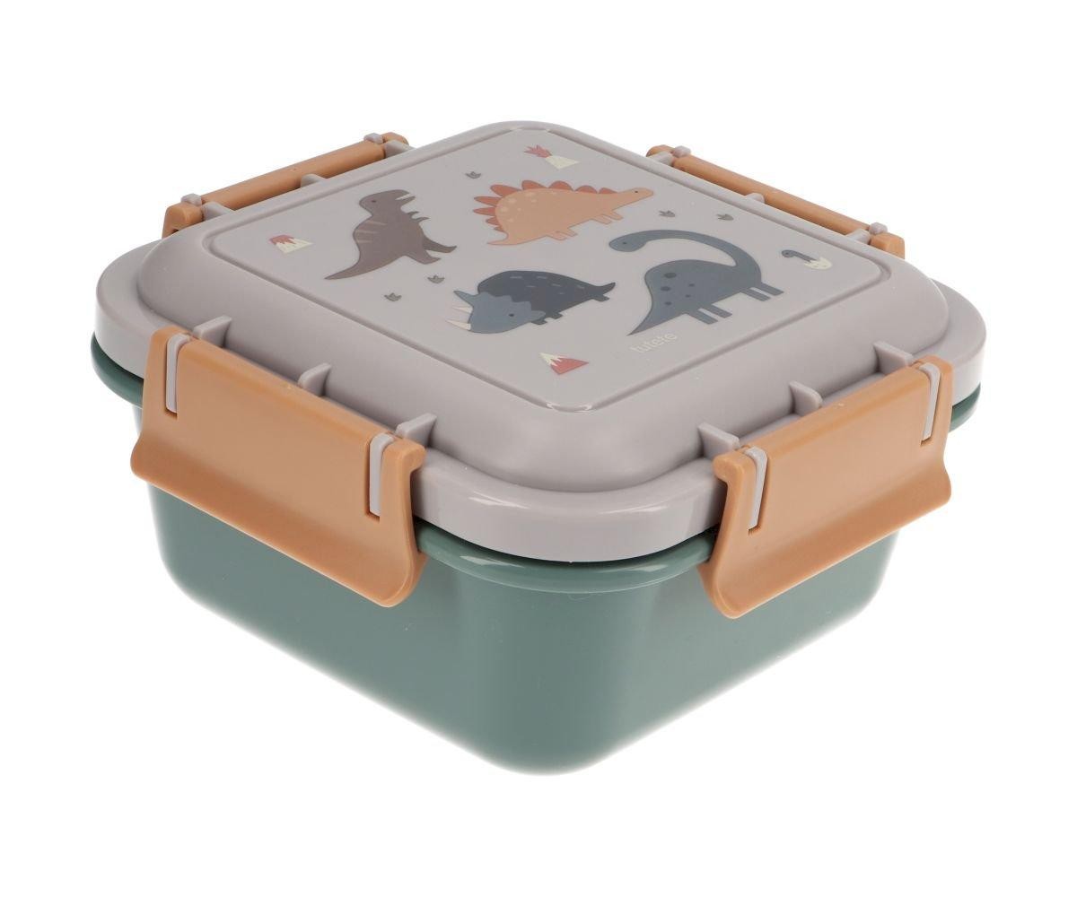 Lunch Box Grande Dinos World Personalizzabile con Nome - Fili e Stelle