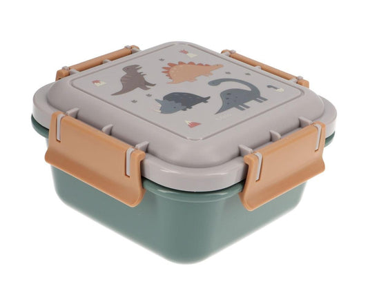 Lunch Box Grande Dinos World Personalizzabile con Nome - Fili e Stelle