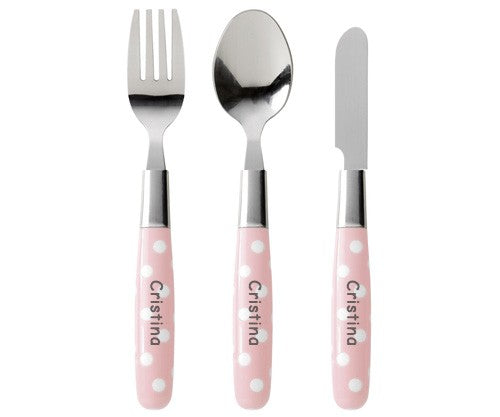 Pack Posate Personalizzate Pois - Colori Vari - Fili e Stelle