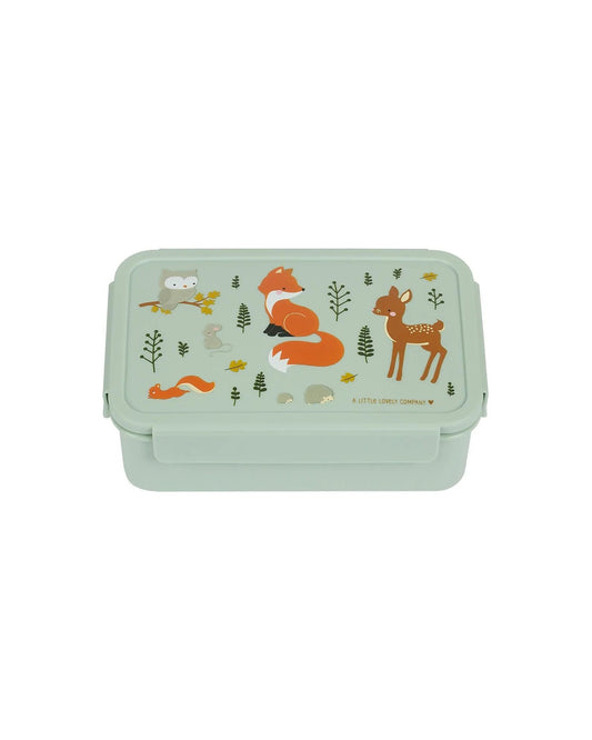 Porta Pranzo Bento - Amici della Foresta - con Scomparti Estraibili - Personalizzabile - Fili e Stelle