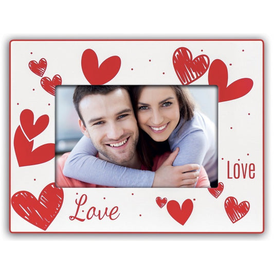Portafoto con cuori Love - Foto cm. 13x18 - Fili e Stelle