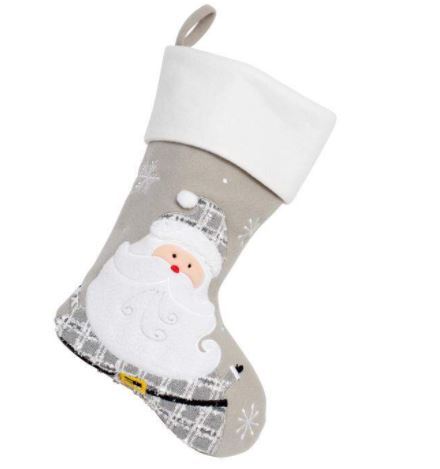 Calza della Befana Babbo Grigio - Personalizzata con nome